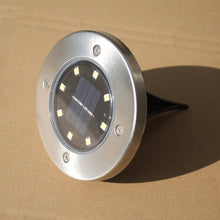 Load image into Gallery viewer, 8-LED Solar Power Buried Light for Outdoor Garden