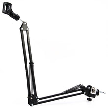 Load image into Gallery viewer, NB - 35 Extendable Recording Microphone Suspension Boom Scissor Arm Stand Holder with Microphone Clip Table Mounting Clamp