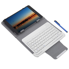 Load image into Gallery viewer, 3 in 1 Universal Wireless Bluetooth Keyboard Tablet Protective Case with Stander for iOS / Android / Windows 9 / 10 inch